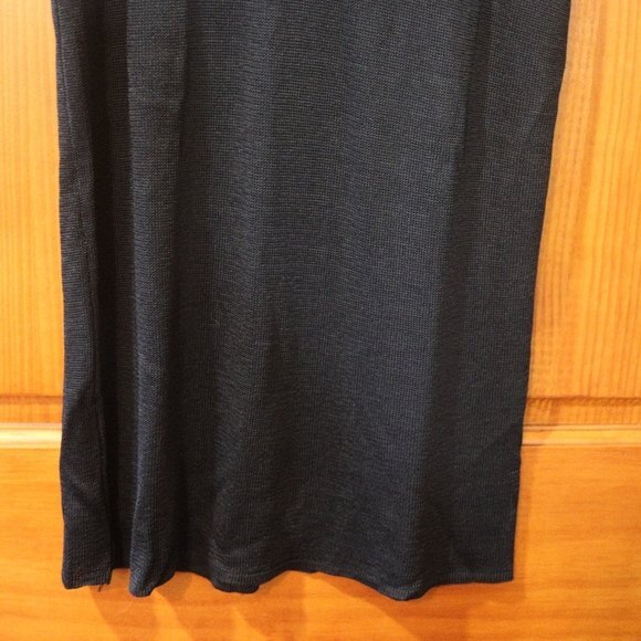Christan Black Knit Viscose Tank Top Vintage M - Picture 5 of 7